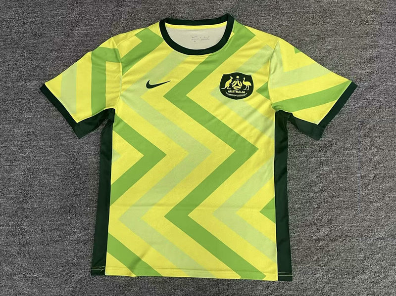 2025-26 Australia Home Yellow Thailand Soccer Jersey AAA-2483