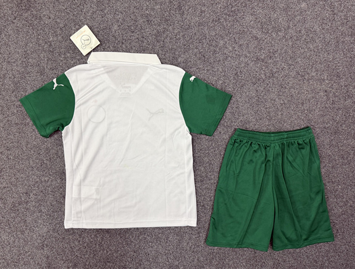 2025-26 Palmeiras Away White Kids/Youth Soccer Uniform-GB