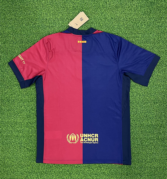 (S-4XL) 2024-2025 Barcelona Home Red&Blue Thailand Soccer Jersey AAA-403