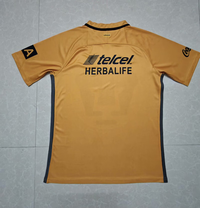 (S-4XL) 2024-2025 Pumas UNAM gold Thailand Soccer Jersey AAA-9527