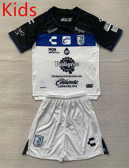 2024-2025 Querétaro FC Home White&Black Kids/Youth Soccer Uniform-AY