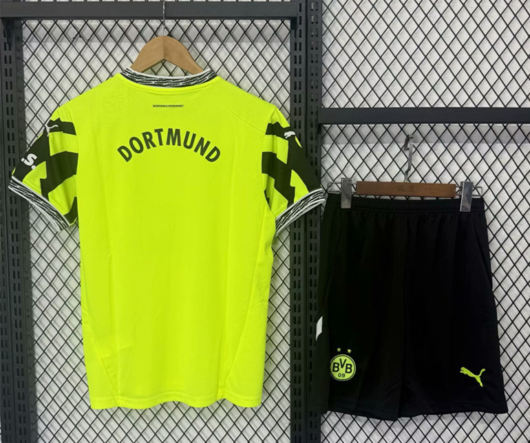 2025-2026 Special Version Borussia Dortmund Green Kids/Youth Soccer Unifrom-8037