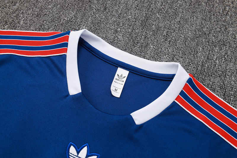 2025-2026 Arsenal Royal Blue Vest-Sleeve Thailand Soccer Tracksuit-815