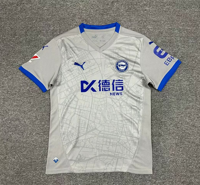 2024-2025 Deportivo Alavés Away White Thailand Soccer Jersey AAA-512