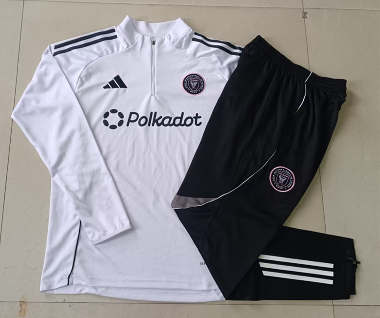 2025-2026 Inter Miami White Thailand Soccer Tracksuit-815