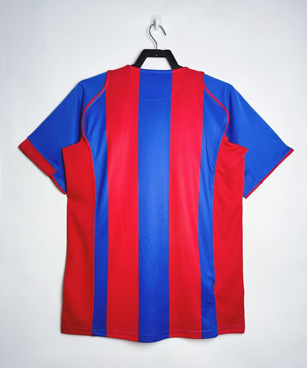 Retro Version 04-05 Barcelona Home Red&Blue Thailand Soccer Jersey AAA-811