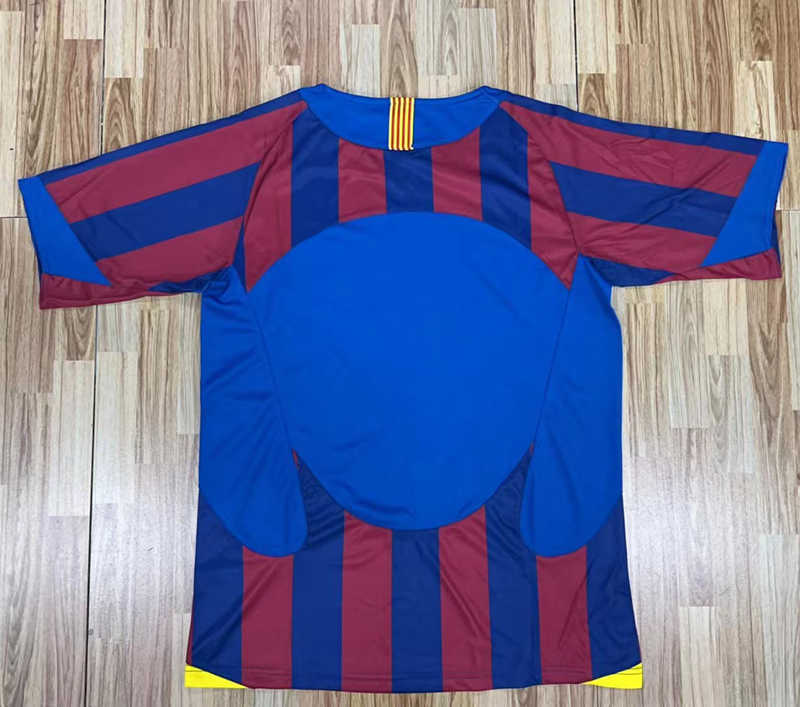 Retro Version 05-06 Barcelona Home Red&Blue Thailand Soccer Jersey AAA-C1046