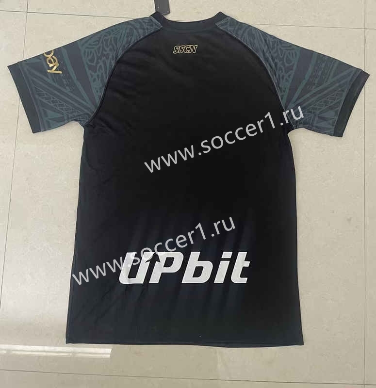 (S-4XL) 2023-2024 Napoli 2nd Away Black Thailand Soccer Jersey-818