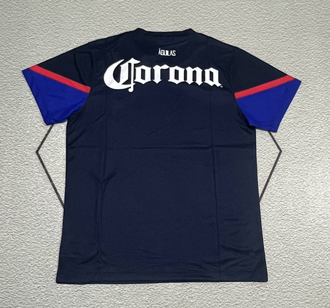 Retro Version 2012-2013 Club America Away Blue Thailand Soccer Jersey AAA-9755