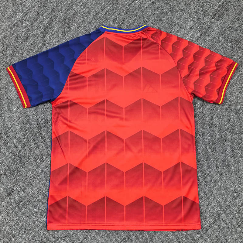 2025-2026 Spain Red&Blue Thailand Soccer Training Jersey-4927