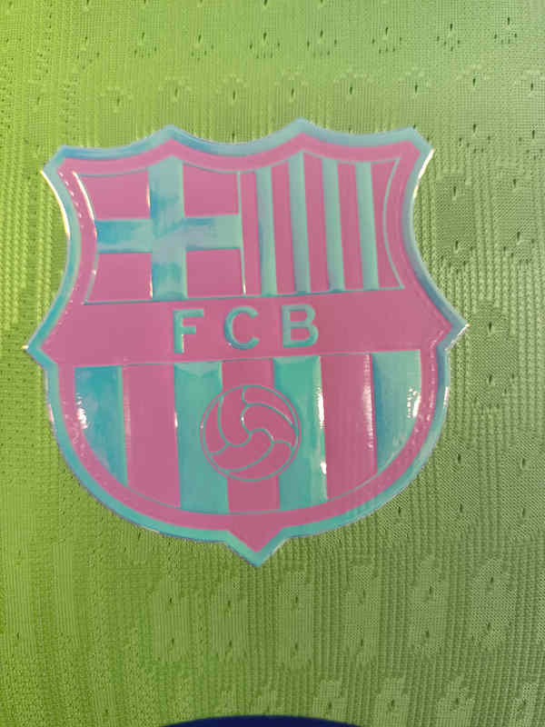 Player Version 2025-2026 Barcelona Green Thailand Soccer Jersey AAA-0871