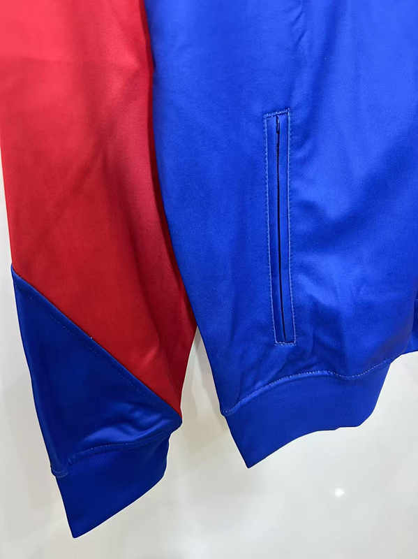 2025-26 Barcelona Blue Embroidery Thailand Trench Coats-0255