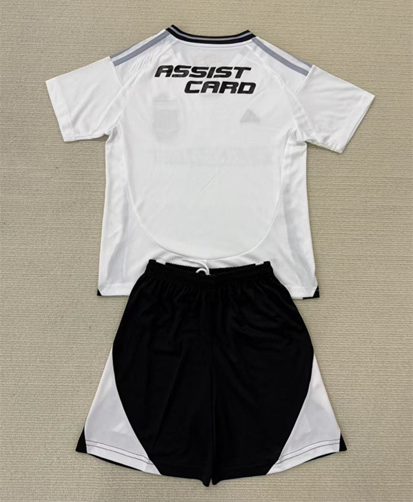 2025-26 CD Colo-Colo Home White kids Soccer Uniform-AY