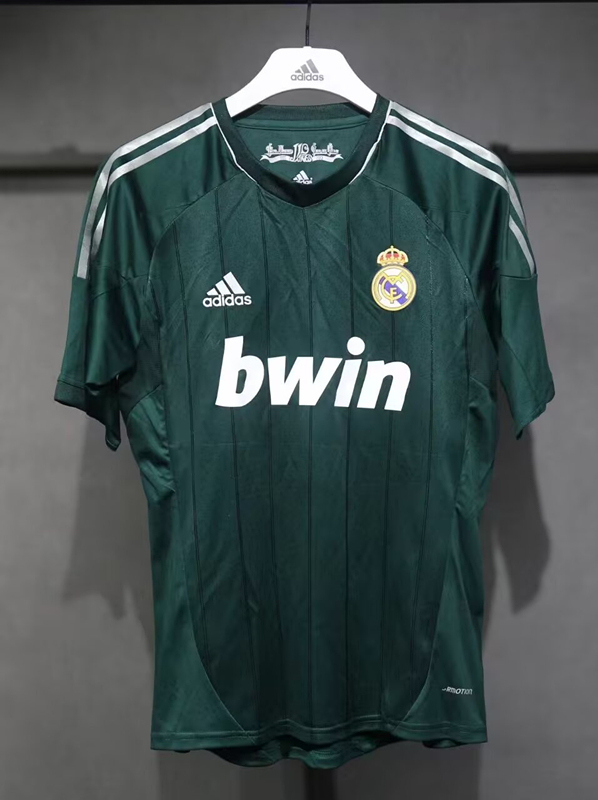 Player Version 12-13 Retro Version Real Madrid 2nd Away Green Thailand Soccer Jersey AAA-518
