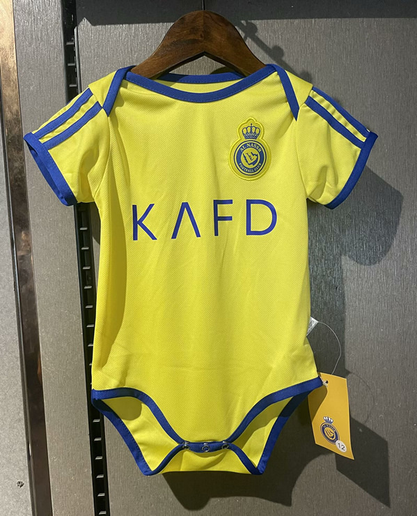 2024-2025 Al-Nassr FC Home Yellow Baby Soccer Uniform