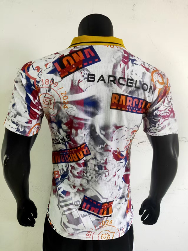 Player Version 2025-2026 Special Version Barcelona White Thailand Soccer Jersey AAA-0871