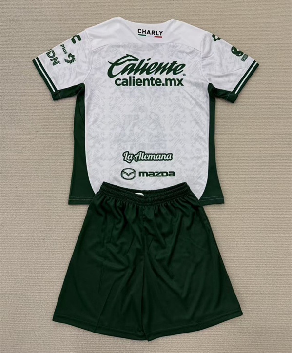 2024-25 Club León Away White Kids/Youth Soccer Uniform-AY