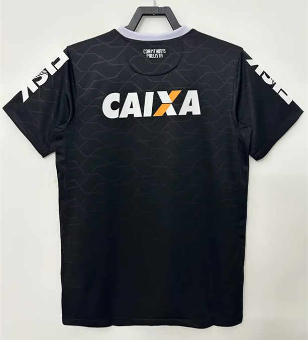 Retro Version 2008 Corinthians Away Black Thailand Soccer Jersey AAA-510