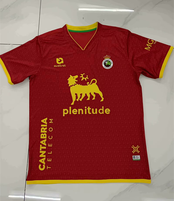 2024-2025 Racing de Santander Away Red Thailand Soccer Jersey AAA-7568