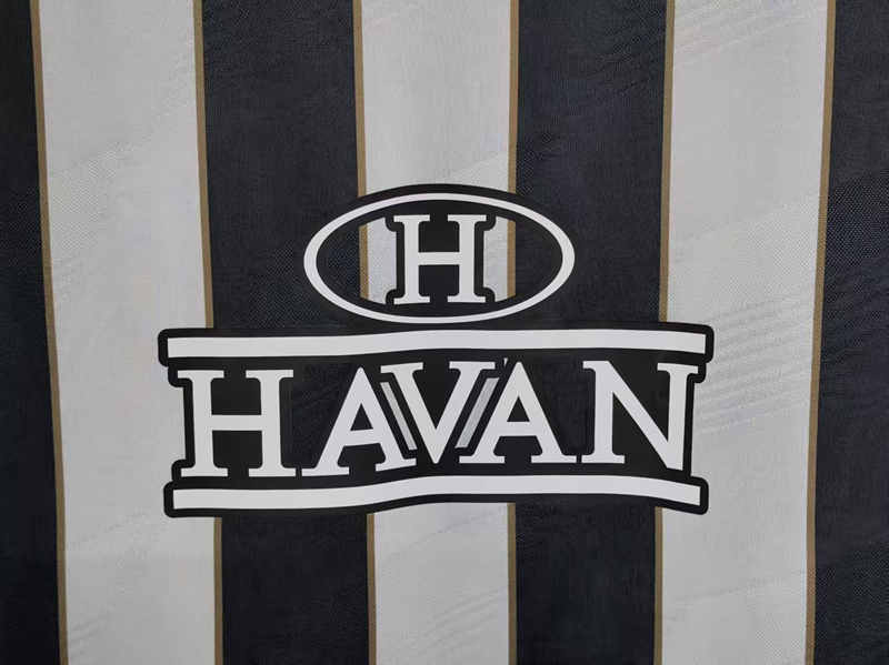 2024-2025 Santos FC Away #10 Black&White Thailand Soccer Jersey AAA-3079