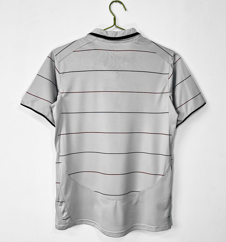Retro Version 03-04 Barcelona Away Grey Thailand Soccer Jersey AAA-c1046