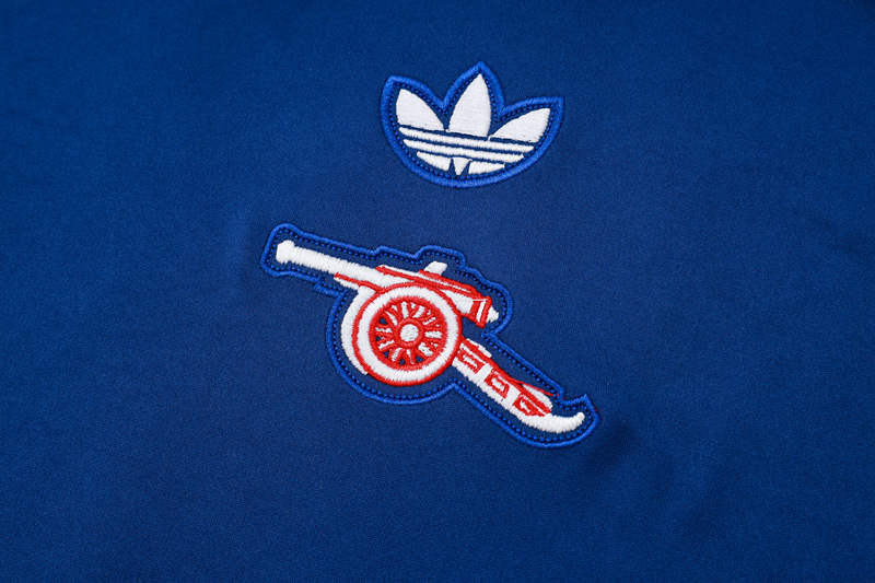 2025-2026 Arsenal Royal Blue Vest-Sleeve Thailand Soccer Tracksuit-815