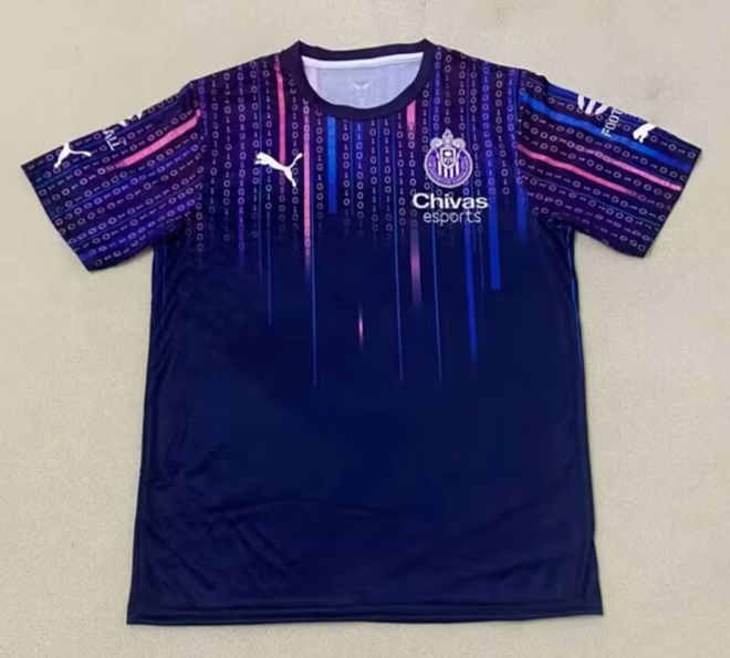 2024-2025 Gaming Version Deportivo Guadalajara Royal Blue Thailand Soccer Jersey AAA-2044