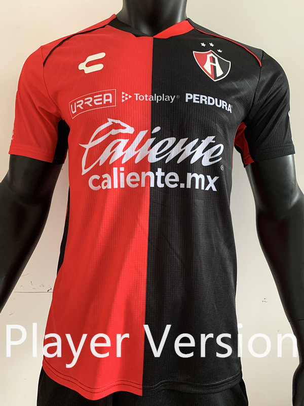 Player Version 2024-2025 Atlas Home Red&Black Thailand Soccer Jersey AAA-4952