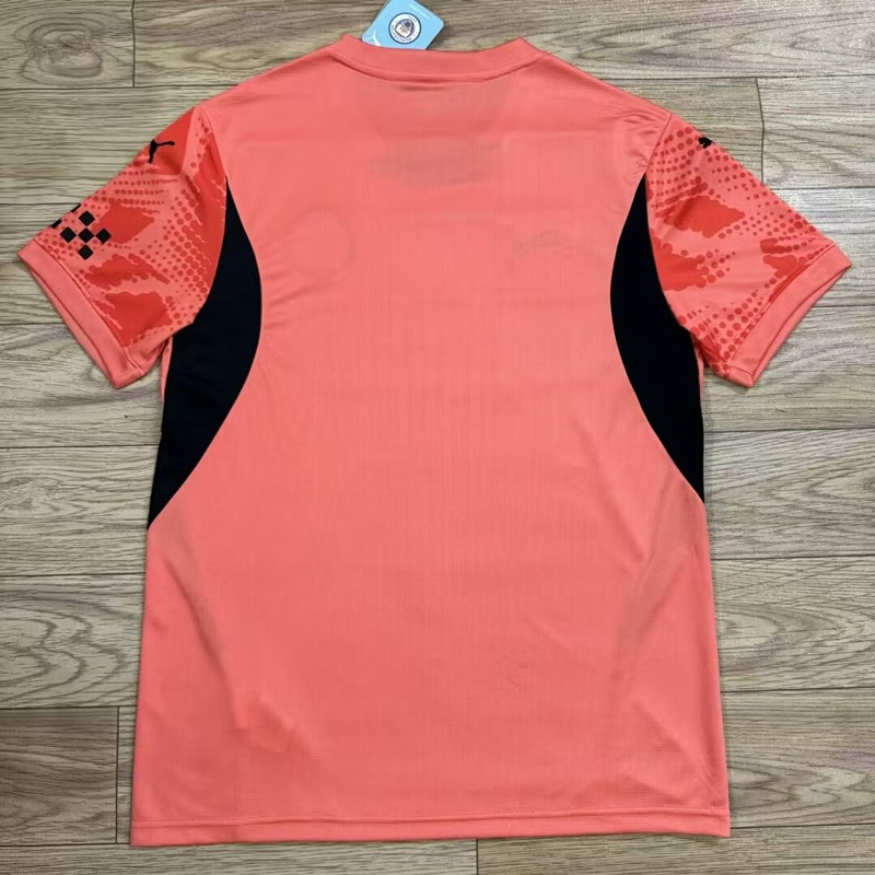 (S-4XL) 2024-2025 Manchester City Pink&Orange Thailand Soccer Jersey AAA