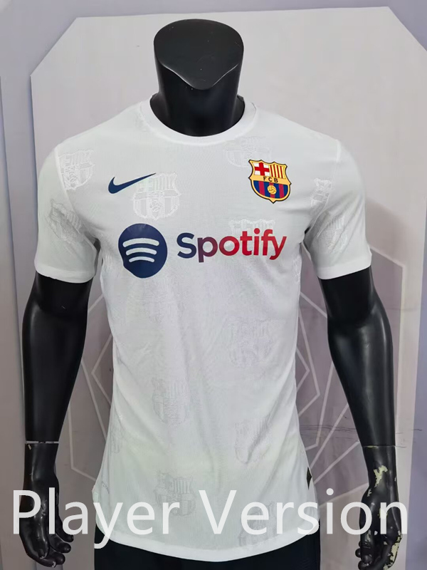 Player version 2025-2026 Special Edition Barcelona White Thailand Soccer Jersey AAA-9609