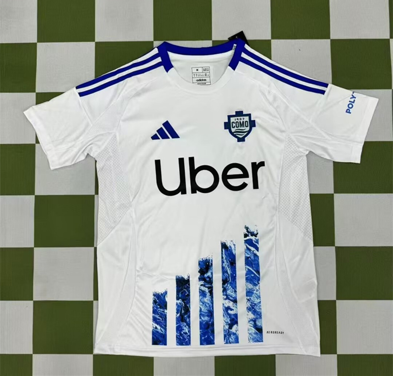 2024-2025 Como Away White Thailand Soccer Jersey AAA-7209