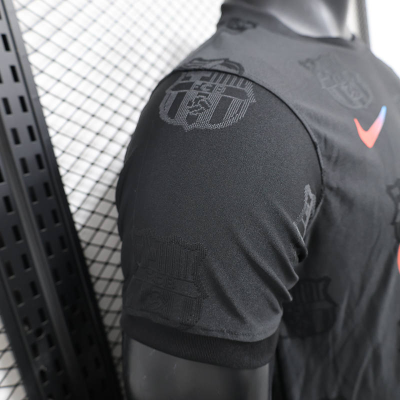 Player Version 2024-2025 Special Version Barcelona Black Thailand Soccer Jersey AAA-888