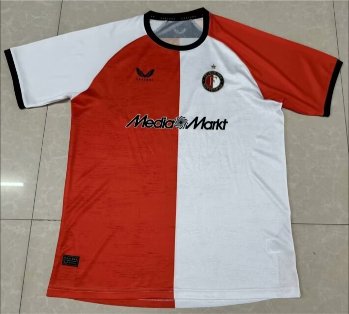 2024-2025 Feyenoord Rotterdam Home Red and White Thailand Soccer Jersey AAA-5177