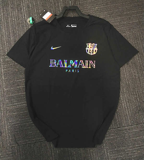2024-2025 Barcelona Black Cotton T Shirt-DD3
