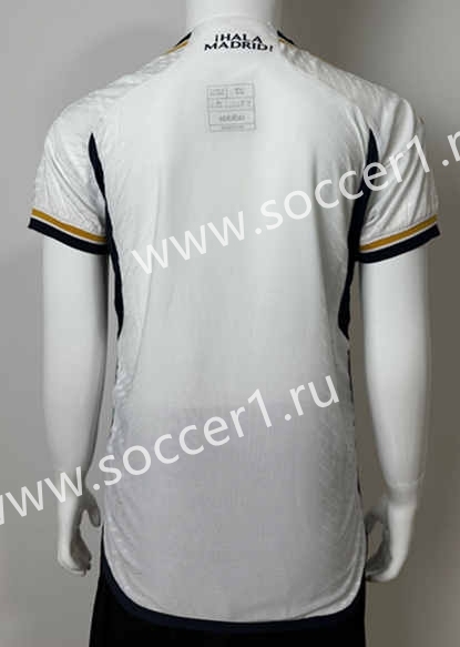 (Without Shorts) Player Version 2023-2024 Real Madrid Home White Blue Thailand Kids/Youth Soccer jersey-SJ