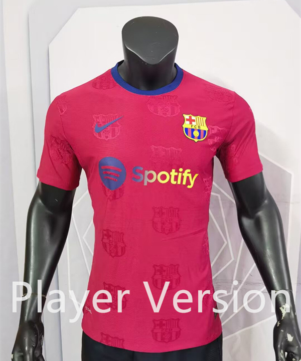 Player Version 2025-2026 Special Edition Barcelona Pink Thailand Soccer Jersey AAA-9609
