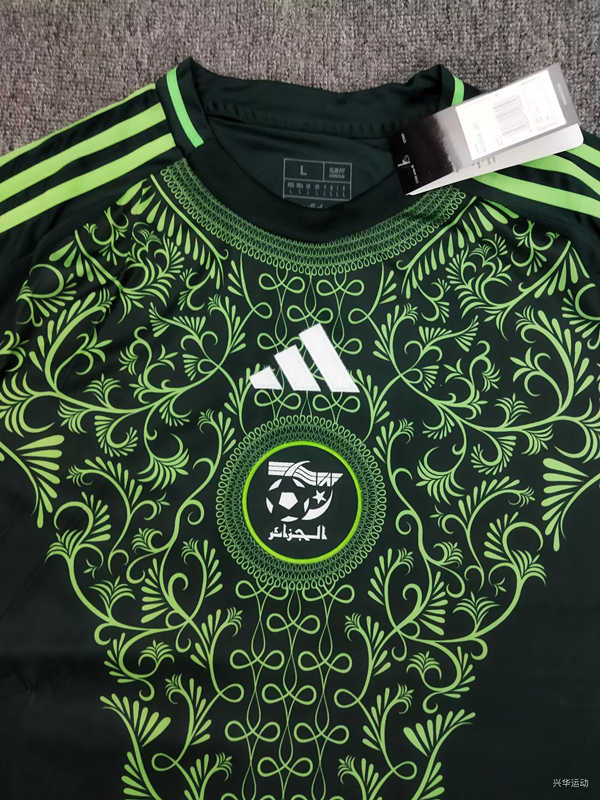 (S-4XL) 2024-2025 Algeria Away Green Thailand Soccer Jersey AAA-5378