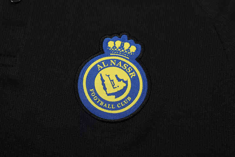 2025-2026 Al-Nassr FC Black Thailand Polo Uniform-4627