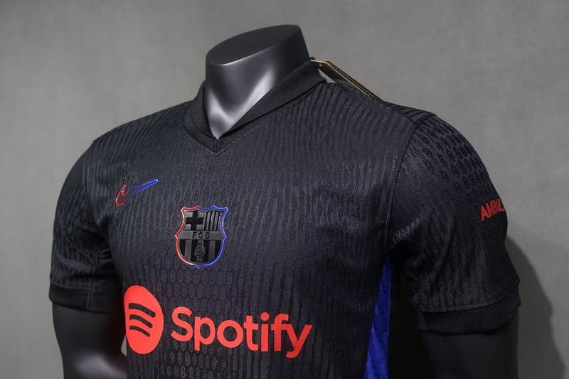 (S-3XL) Player Version 2024-2025 Barcelona Away Black Thailand Soccer Jersey AAA-518