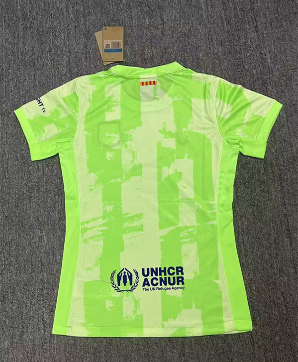 2024-2025 Barcelona Away Light Green Women Thailand Soccer Jersey AAA-2386