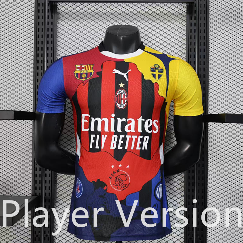 Player Version 2025-2026 Special Edition Barcelona Blue #11 Ibrahimovic Thailand Soccer Jersey AAA-888