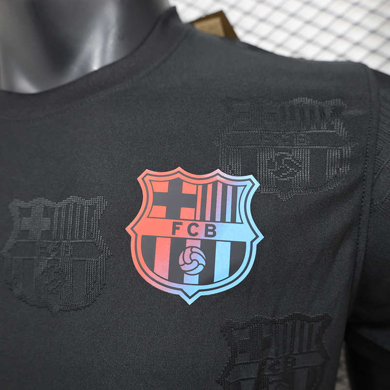 Player Version 2024-2025 Special Version Barcelona Black Thailand Soccer Jersey AAA-888