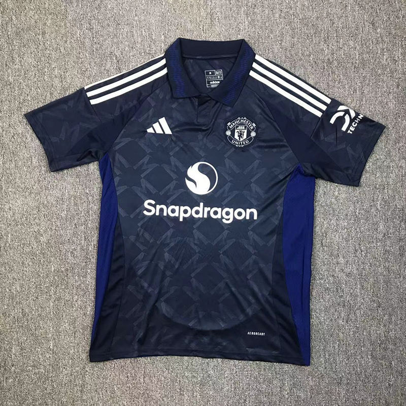 2024-2025 Manchester United Away Royal Blue Thailand Soccer Jersey AAA-417