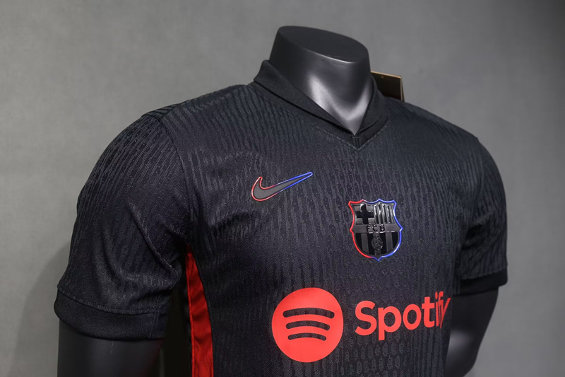 (S-3XL) Player Version 2024-2025 Barcelona Away Black Thailand Soccer Jersey AAA-518