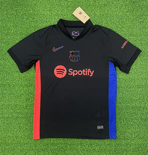 (S-4XL) 2024-2025 Barcelona Away Black Thailand Soccer Jersey AAA-403