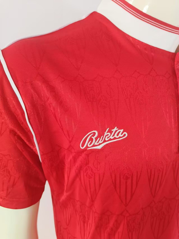 Retro Version 91-92 Sevilla Away Red Thailand Soccer Jersey AAA-503
