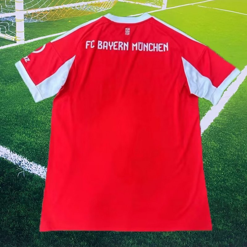 (S-4XL) 2025-2026 Bayern München Home Red Thailand Soccer Jersey AAA