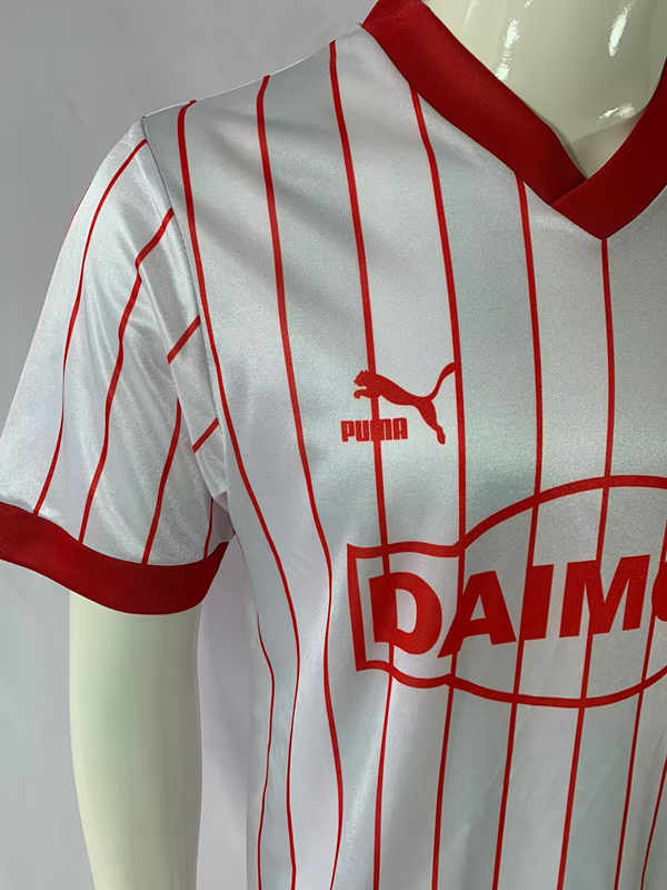 Retro Version 86-87 FC Köln Home White Thailand Soccer Jersey AAA-503