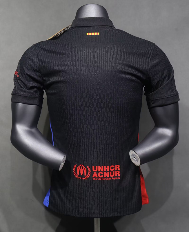 (S-3XL) Player Version 2024-2025 Barcelona Away Black Thailand Soccer Jersey AAA-518