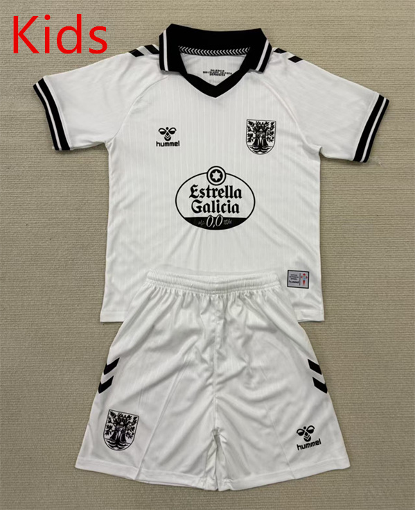 2025-2026 Celta de Vigo Goalkeeper White Kids/Youth Soccer Uniform-AY